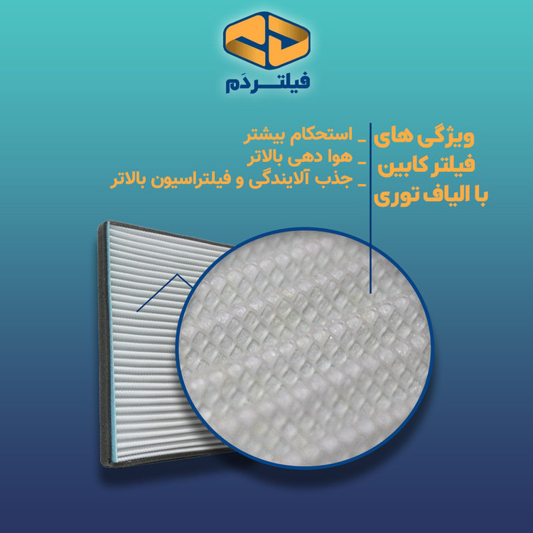 فیلترکابین فیلتر دم مدل توری کد 87139.06050 مناسب برای کمری GL