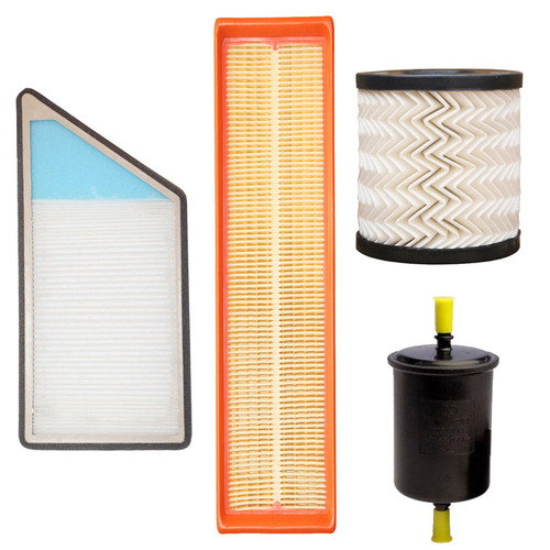 فیلتر هوا خودرو بهسان فیلتر مدل SD-TU5 مناسب برای پژو 206 به همراه فیلتر سوخت و فیلتر کابین و فیلتر بنزین