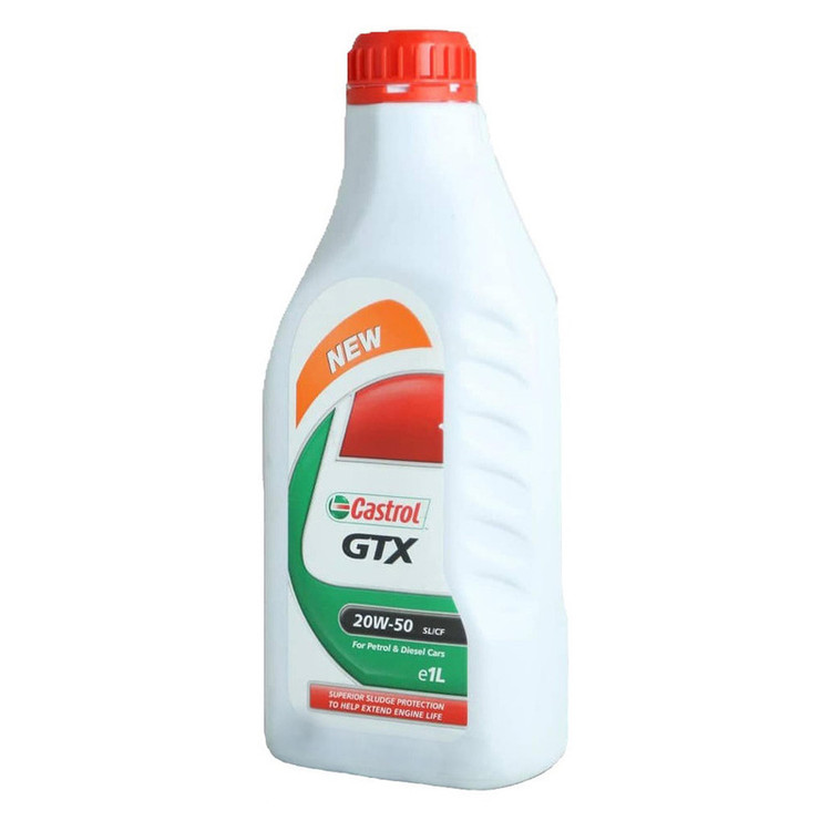 روغن موتور خودرو کاسترول مدل GTX 20W50 SL حجم 1 لیتر