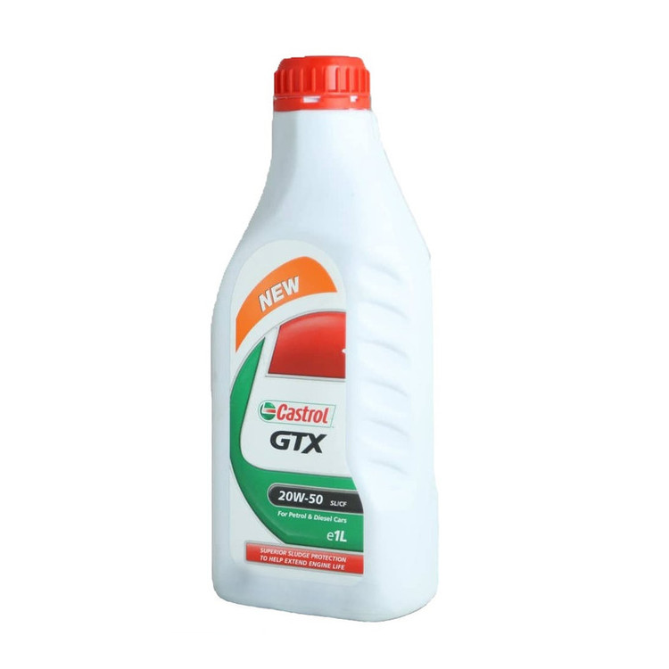 روغن موتور خودرو کاسترول مدل GTX 20W50 SL حجم 1 لیتر