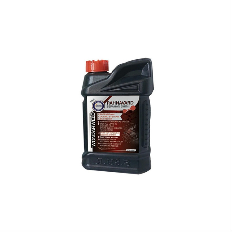 ترمیم کننده واشر سر سیلندر و سیستم مدار بسته آب خودرو بنزینی و گازسوز رهنورد کد 556 حجم 250 میلی لیتر
