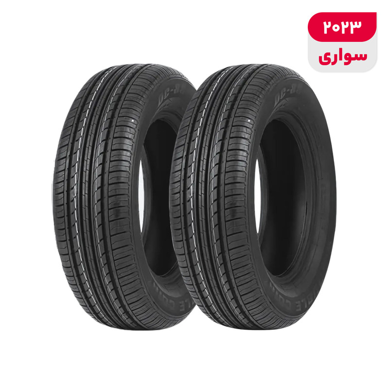 لاستیک خودرو دابل کوین مدل Dc88 سایز 13 / 60 / 175 میلی‌متر تولید سال 2023 - 2 حلقه