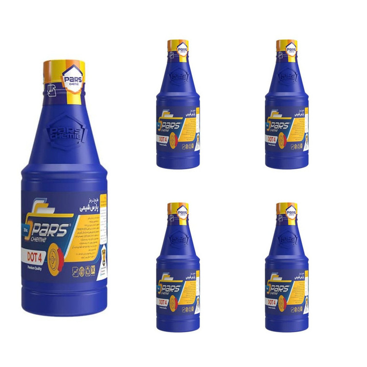 روغن ترمز پارس شیمی مدل DOT4 حجم 250 میلی لیتر بسته 5 عددی