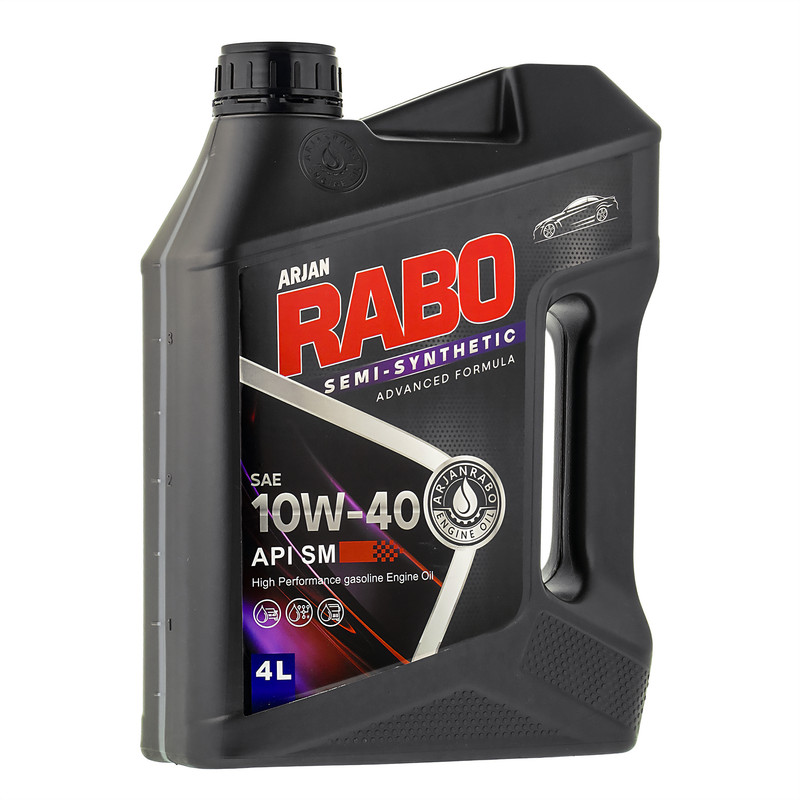 روغن موتور خودرو بنزینی ارژن رابو مدل  SM 10W-40 حجم 4 لیتر